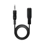 Nanocable - Cable de Audio Estéreo Jack 3.5mm Macho a Hembra, 5 metros, Extensión, 10.24.0203, Negro