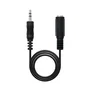 Nanocable - Cable de Audio Estéreo Jack 3.5mm Macho a Hembra, 5 metros, Extensión, 10.24.0203, Negro