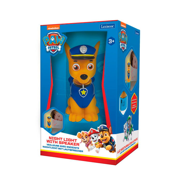 Lexibook Patrulla Canina Luz Nocturna Altavoz NS01PA para Dormir con LED y Cambio de Color