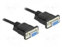 DeLOCK 87525 Cable serie RS-232 Nullmodem DB-9 hembra a hembra de 10 m