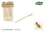Algon Set 100 Pinchos de Bambú Agarrador 13.5 cm (18 Unidades)