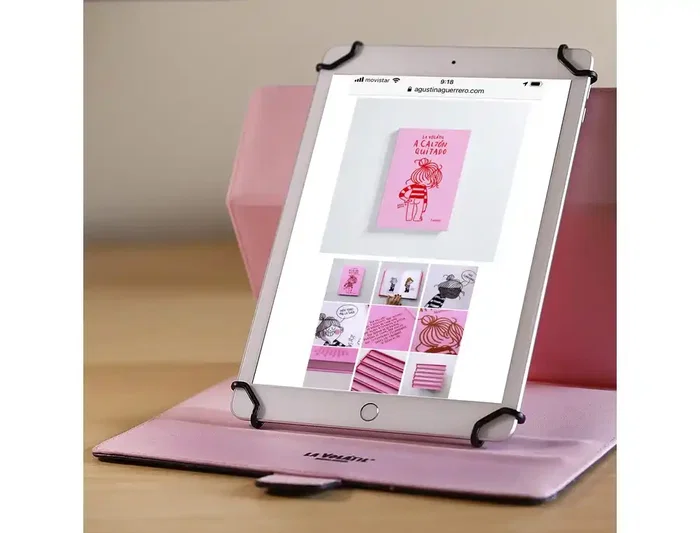 Wondee Funda Tablet Universal para 10.2 y 10.4 Pulgadas La Volátil - Diseño Exclusivo Estrellas sobre Fondo Oscuro, Protección contra Golpes y Arañazos