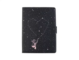 Wondee Funda Tablet Universal para 10.2 y 10.4 Pulgadas La Volátil - Diseño Exclusivo Estrellas sobre Fondo Oscuro, Protección contra Golpes y Arañazos