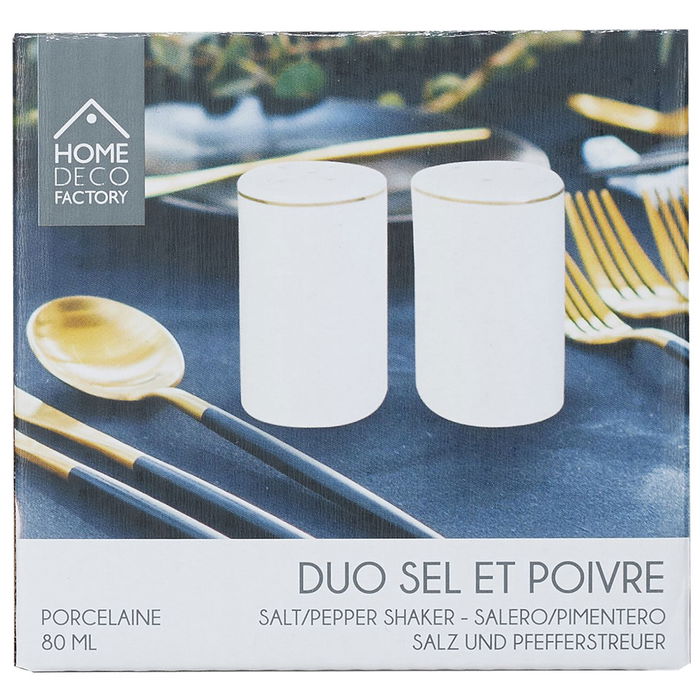 Home Deco Factory Juego De Salero Y Pimentero Colección Lounge Home Deco Factory Juego De Salero Y Pimentero Colección Lounge