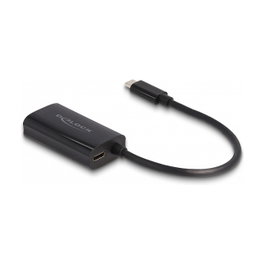 DeLOCK Adaptador USB Type-C a Gigabit LAN con Power Delivery 100W Negro