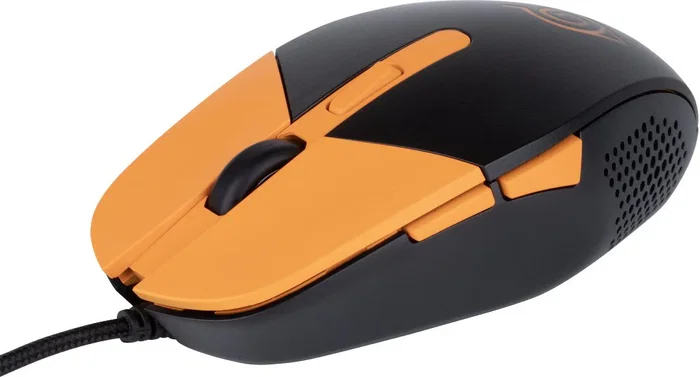 Konix Naruto KX Gaming Mouse Ambidiestro Óptico USB 3600 DPI Negro Naranja 7 Botones para Juegos