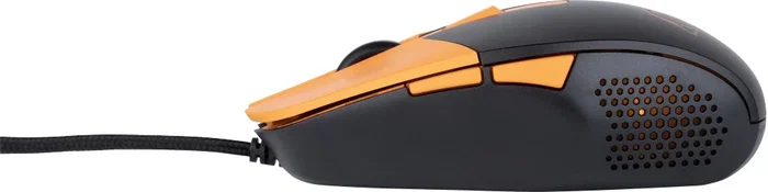 Konix Naruto KX Gaming Mouse Ambidiestro Óptico USB 3600 DPI Negro Naranja 7 Botones para Juegos