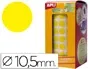 Apli Gomets Redondos Amarillos 10,5 mm Rollo 5192 Unidades