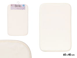 Berilo Alfombra de Baño Viscoelástica Blanco 60x40x40 cm (Set de 12)
