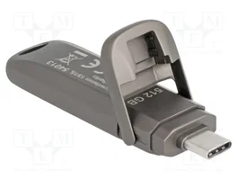 DeLOCK Memoria USB 512 GB USB-C 1980 MB/s Gris