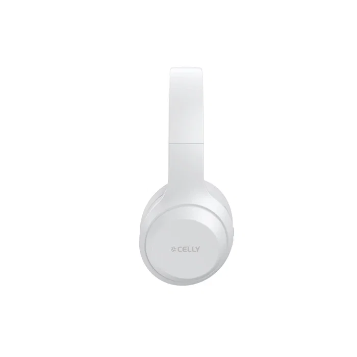 Celly Auriculares Diadema Inalámbricos WAVEBEATWH para Música y Llamadas, Bluetooth, USB Tipo C, Color Blanco