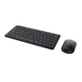 Trust Teclado y Ratón Inalámbricos Lyra, Combo con Triple Conexión (USB/Bluetooth), Teclado QWERTY Español Mini Negro, para Windows, macOS, Android, iOS, iPadOS