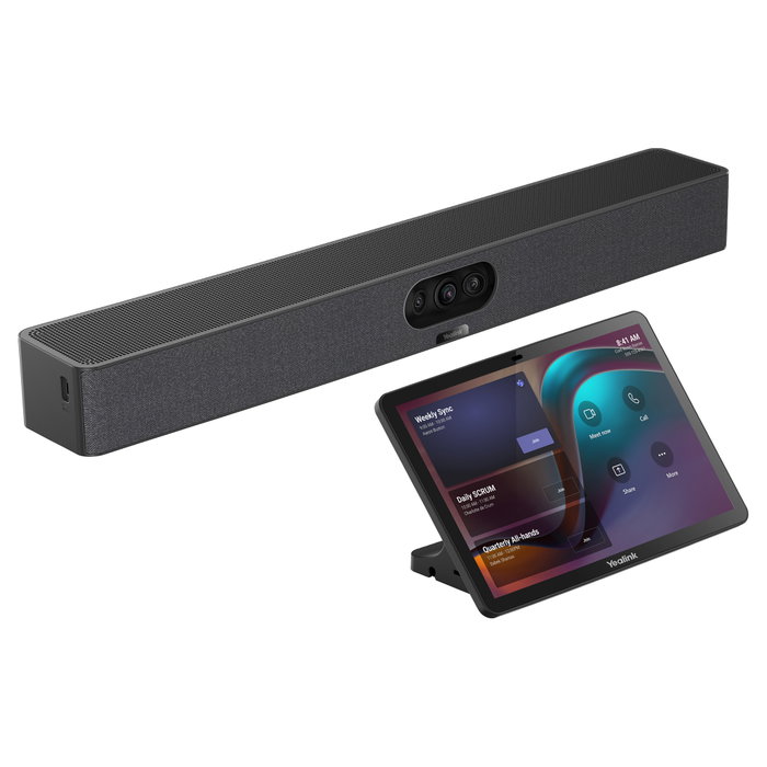 Yealink MeetingBar A25 con Consola Táctil CTP25 Kit Bundle Negro Yealink MeetingBar A25 con Consola Táctil CTP25 Kit Bundle Negro
