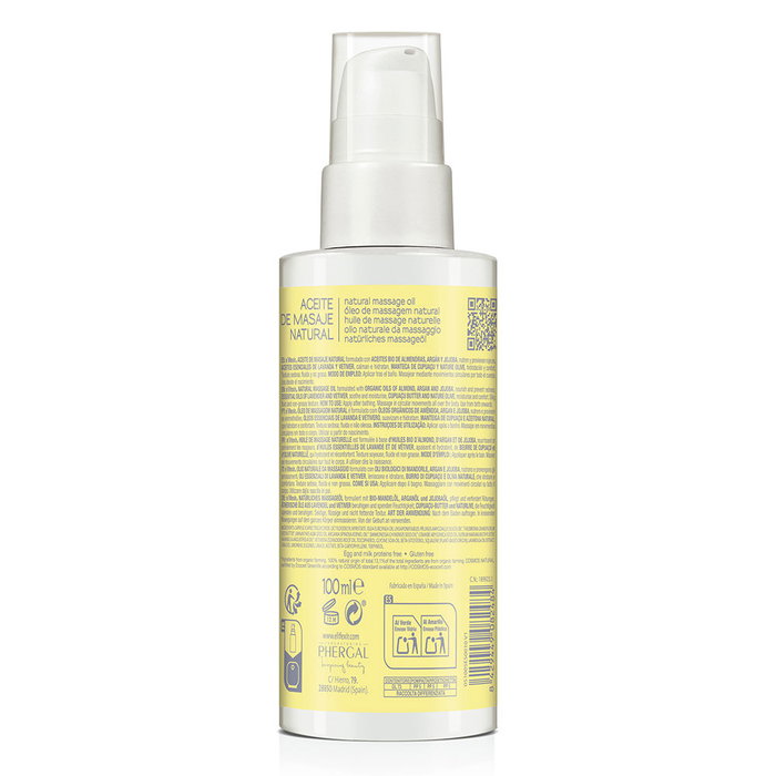 E'Lifexir ECO BABY CARE Aceite Seco Masaje Bebé 125 ml - Hidratante, Refuerza Barrera, Calma y Relaja Piel Sensible Atópica