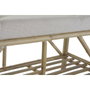 DKD Home Decor Descalzadora Bambú y Algodón Natural