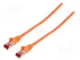 GOOBAY Patch cord S/FTP Cat 6 de 7,5m naranja