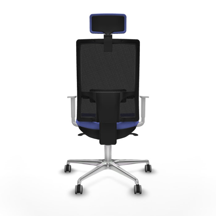 PIQUERAS Y CRESPO Silla de oficina Horna con mecanismo Sincro, Azul claro y Negro