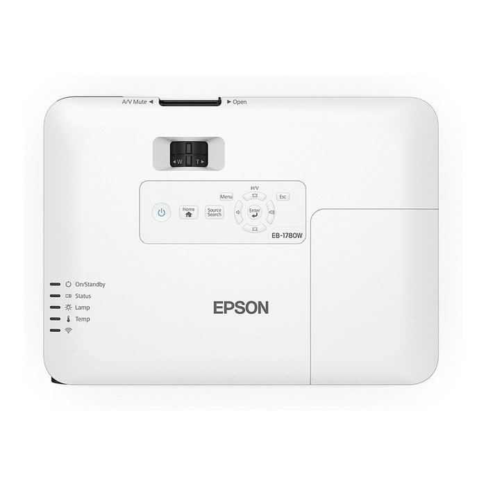 Epson Proyector EB-1780W 3LCD Portátil, 3000 Lúmenes, Resolución WXGA 1280x800, 16:10, Wi-Fi, HDMI, USB, Altavoz, Blanco Epson Proyector EB-1780W 3LCD Portátil, 3000 Lúmenes, Resolución WXGA 1280x800, 16:10, Wi-Fi, HDMI, USB, Altavoz, Blanco