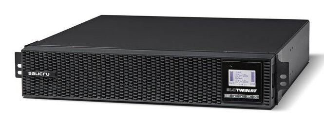 Salicru SLC-1000-TWIN RT3 SAI/UPS Doble Conversión 1000VA 1000W, Módulo Extensión Autonomía, Formato Torre/Rack 2U, 8 Salidas