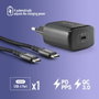 NGS Cargador de Pared GaN BUD 45W con Salida USB-C y Cable USB-C de 1,5 m