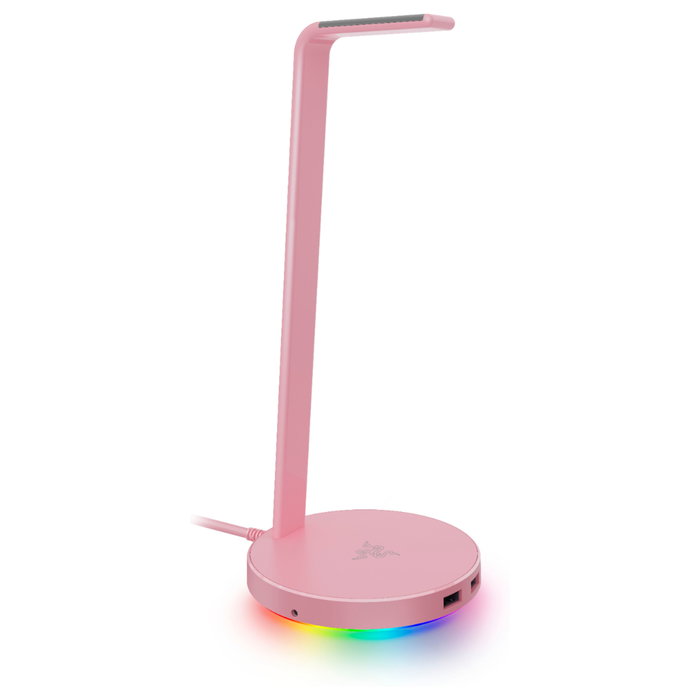 Razer Base Station V2 Chroma Quartz - Soporte para Auriculares RGB, Color Rosa, 2 Puertos USB, Aluminio, 460g Razer Base Station V2 Chroma Quartz - Soporte para Auriculares RGB, Color Rosa, 2 Puertos USB, Aluminio, 460g