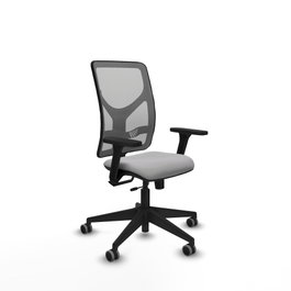 PIQUERAS Y CRESPO Silla de oficina Motilla Gris con Brazos 3D y Mecanismo Sincro/Traslack