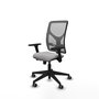 PIQUERAS Y CRESPO Silla de oficina Motilla Gris con Brazos 3D y Mecanismo Sincro/Traslack