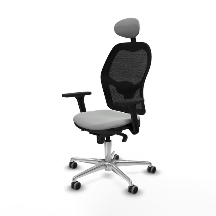PIQUERAS Y CRESPO Silla de oficina Jorquera Gris claro y Negro PIQUERAS Y CRESPO Silla de oficina Jorquera Gris claro y Negro