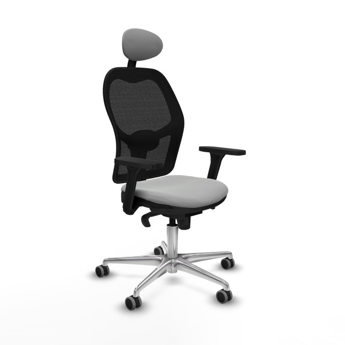 PIQUERAS Y CRESPO Silla de oficina Jorquera Gris claro y Negro PIQUERAS Y CRESPO Silla de oficina Jorquera Gris claro y Negro