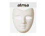 Máscara Blanca Facial con Corte en Punta para Decorar DIY