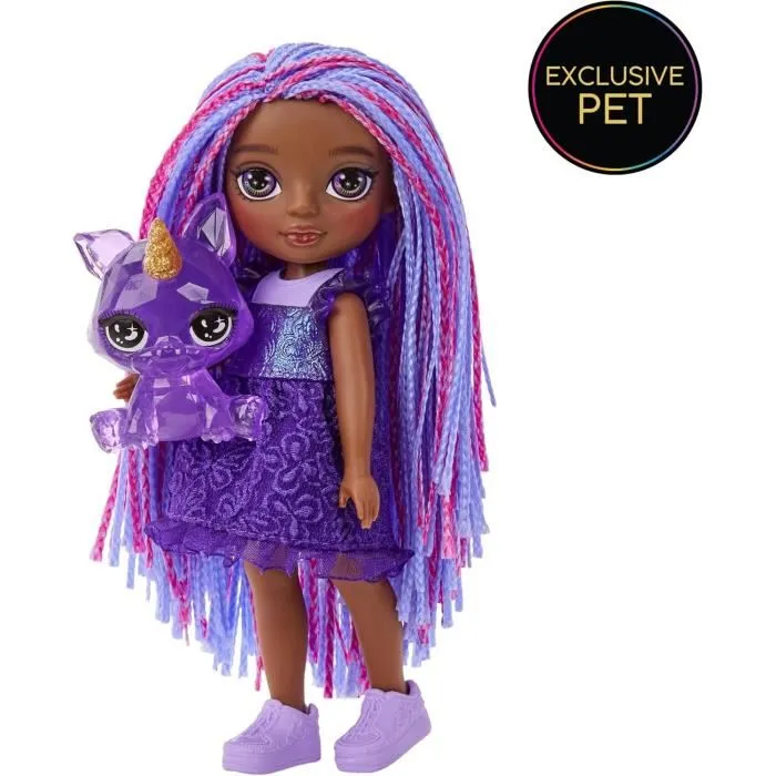 MGA Muñeca Little Fashion Indigo Morada Rainbow High