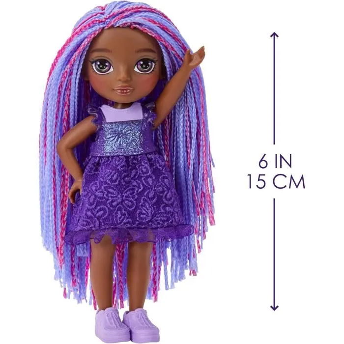 MGA Muñeca Little Fashion Indigo Morada Rainbow High
