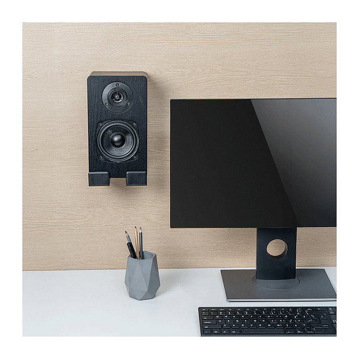 LogiLink Soporte de pared para barra de sonido, 9-15,4 cm, negro