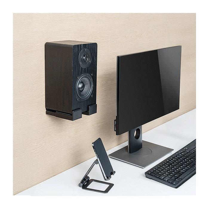 LogiLink Soporte de pared para barra de sonido, 9-15,4 cm, negro