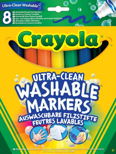 Crayola 8 Rotuladores Maxi Punta Ultra Lavables