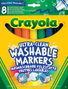 Crayola 8 Rotuladores Maxi Punta Ultra Lavables