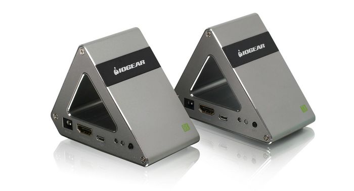 IOGEAR GW4K30GH60 Transmisor y Receptor Inalámbrico 60GHz 4K UHD, Extensor de Video y Audio de Ultra Baja Latencia