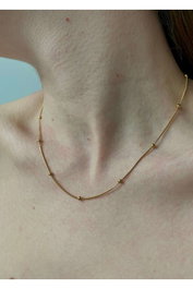 Heliophilia Silver Collar KPEGMSA181 de Acero Dorado para Mujer 45 cm