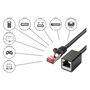 GoodConnections Cable de parcheo Cat.6 S/FTP Negro 0,5m