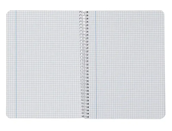 Liderpapel Cuaderno Espiral A5 Smart Tapa Blanda 80 Hojas Cuadrícula 5mm con Margen - Colores Surtidos