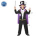 Carnaval Disfraz Mago Ilusionista Niño 10-12 Años - Traje con Pantalón, Casaca, Capa y Gorro