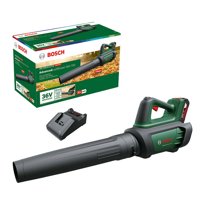 Bosch AdvancedLeafBlower 36V-750 con batería de 2,0Ah Bosch AdvancedLeafBlower 36V-750 con batería de 2,0Ah