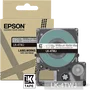 Epson LK-4TWJ Cinta de etiquetas Matte Negro sobre Transparente 12mm