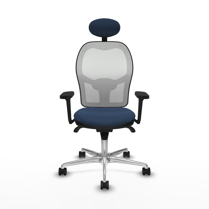 PIQUERAS Y CRESPO Silla de oficina Jorquera Azul marino y Blanco