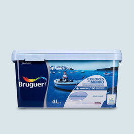 Bruguer Pintura para Paredes y Techos Mediterráneo Azul Suave 4 l