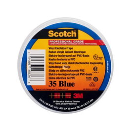 3M 7100238733 Cinta aislante azul de PVC, 20 m