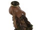 DKD Home Decor Soporte Incienso Indio Madre Naturaleza Resina Marron Cono Backflow 9 x 12 x 8 cm (2 Unidades)