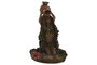 DKD Home Decor Soporte Incienso Indio Madre Naturaleza Resina Marron Cono Backflow 9 x 12 x 8 cm (2 Unidades)