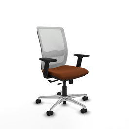 PIQUERAS Y CRESPO Silla de oficina Haches Marrón y Blanco