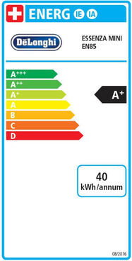 DeLonghi Essenza mini EN 85.R Cafetera de cápsulas Nespresso Roja